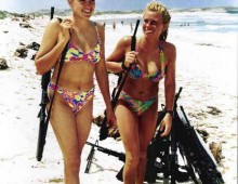 Two Marines Enjoy the Beach